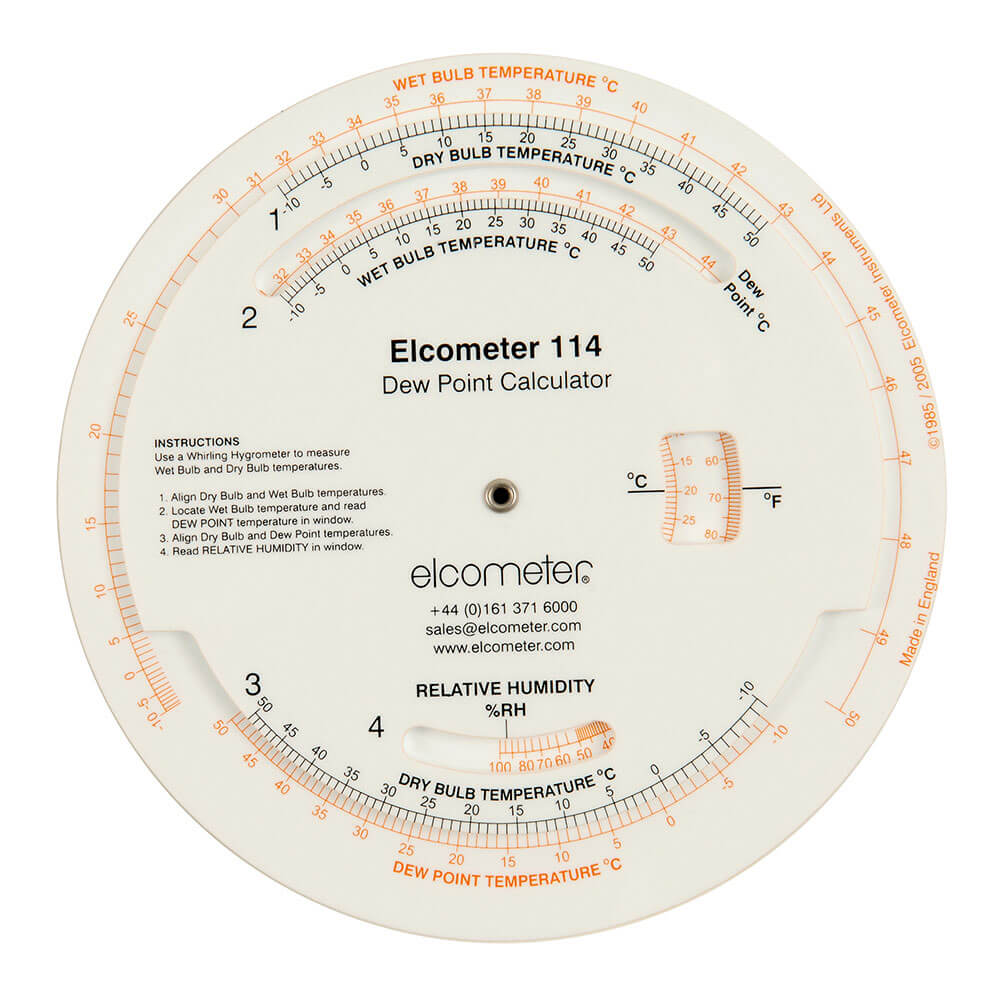 Elcometer114露點(diǎn)計(jì)算盤